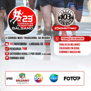 23ª Corrida de Pedestres Bálsamo